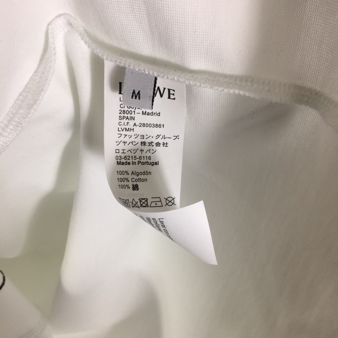 Loewe Logo Cotton T-shirt - DesignerGu