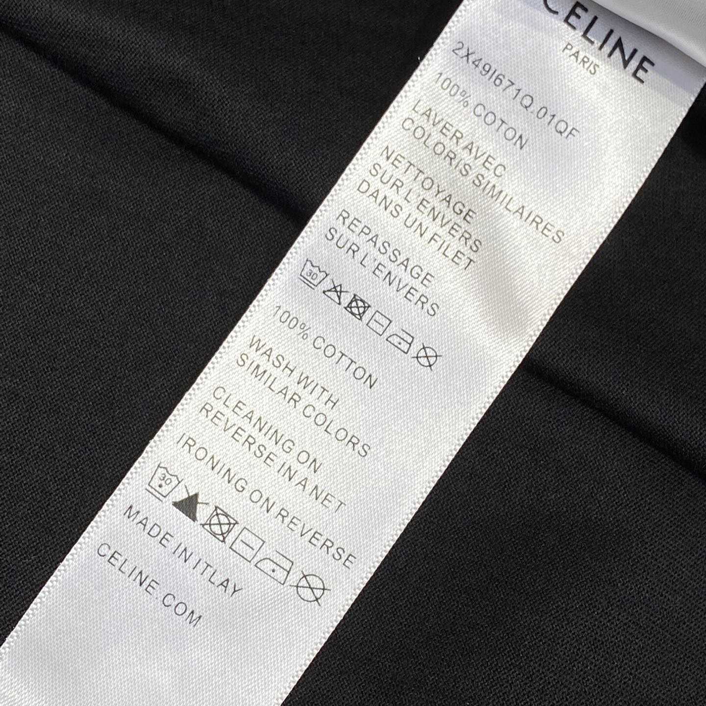 Celine Loose T-shirt In Cotton Jersey - DesignerGu