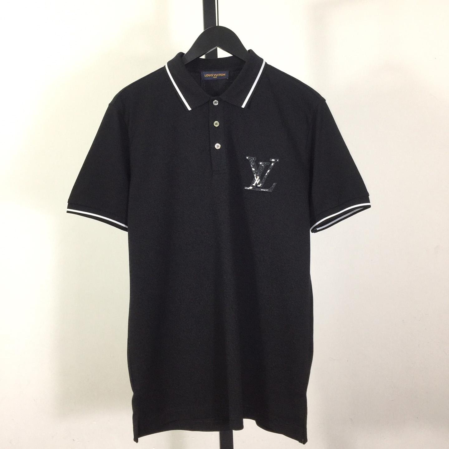 Louis Vuitton Short-Sleeved Cotton Polo Shirt    - DesignerGu