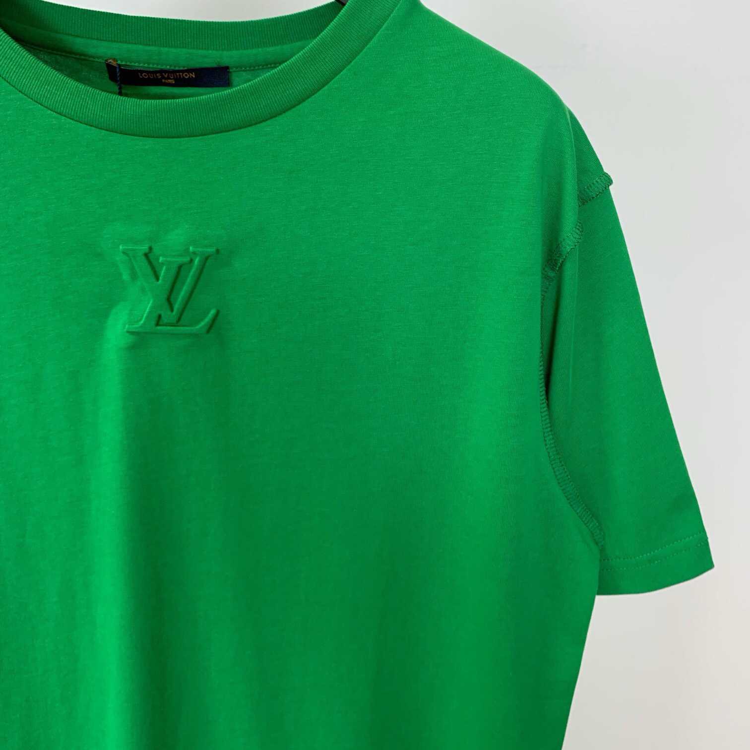 Louis Vuitton Logo Cotton T-Shirt    - DesignerGu