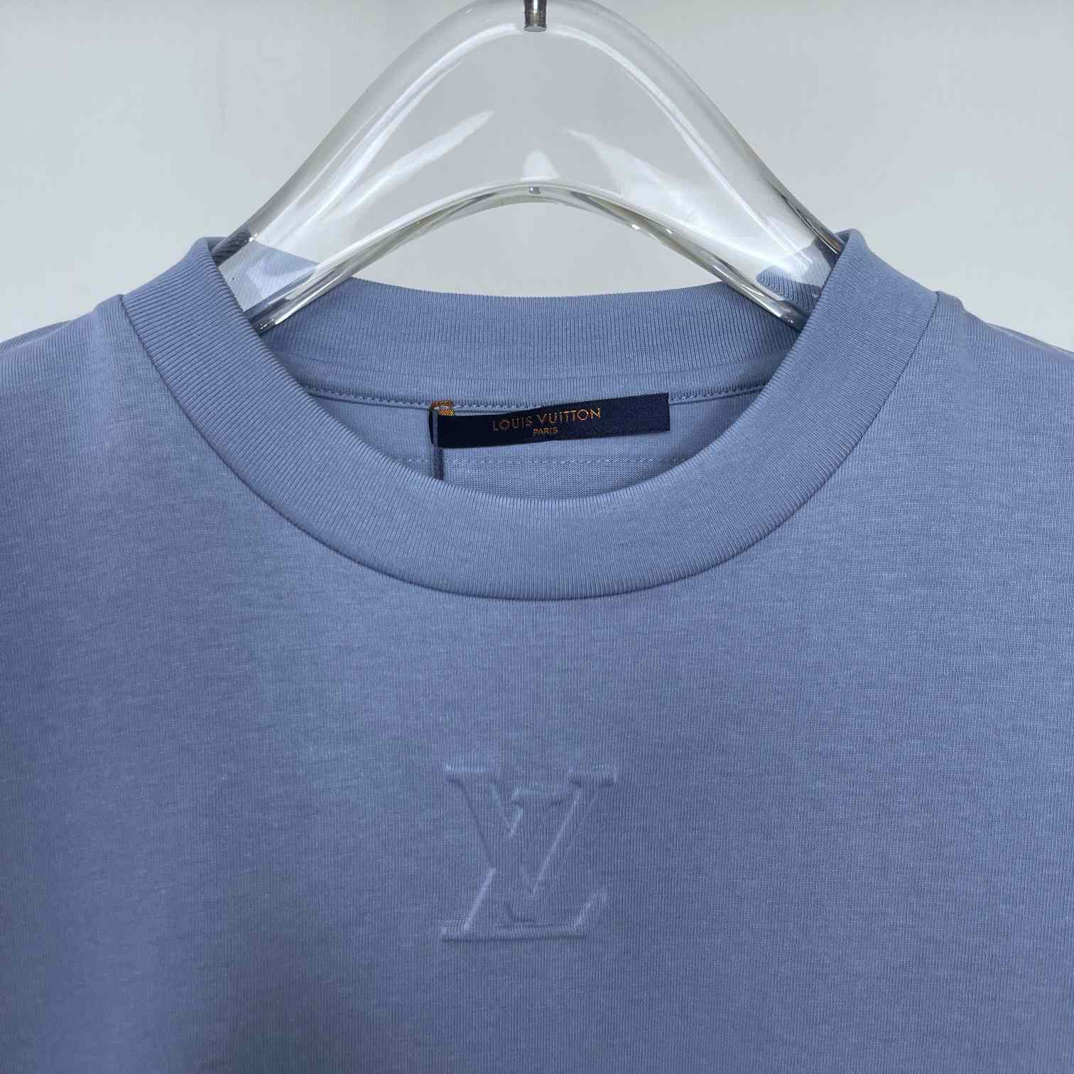 Louis Vuitton Logo Cotton T-Shirt    - DesignerGu