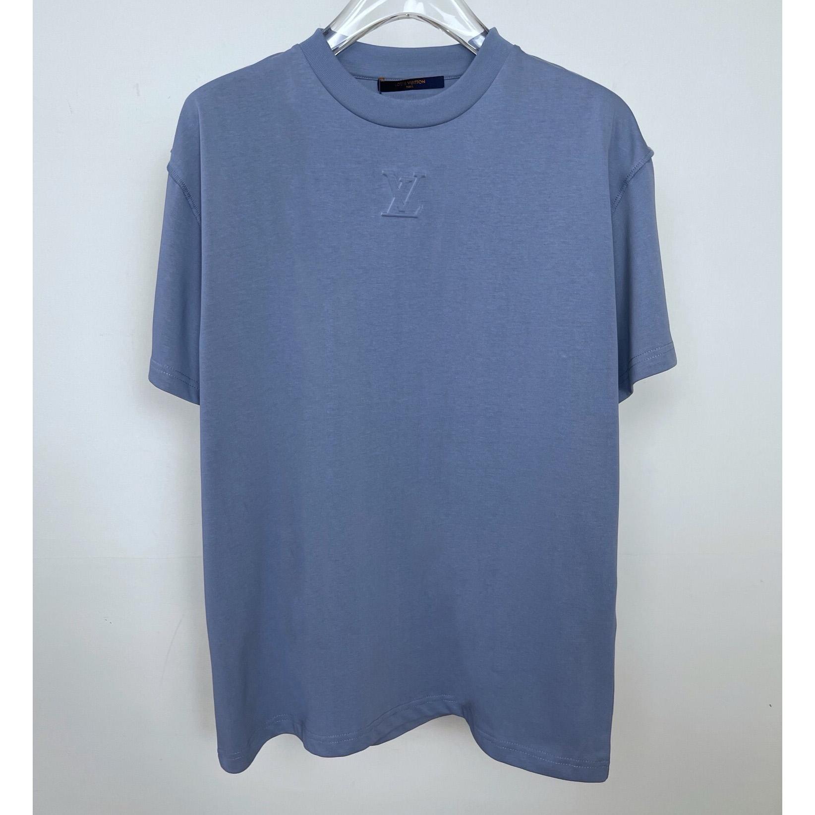 Louis Vuitton Logo Cotton T-Shirt    - DesignerGu