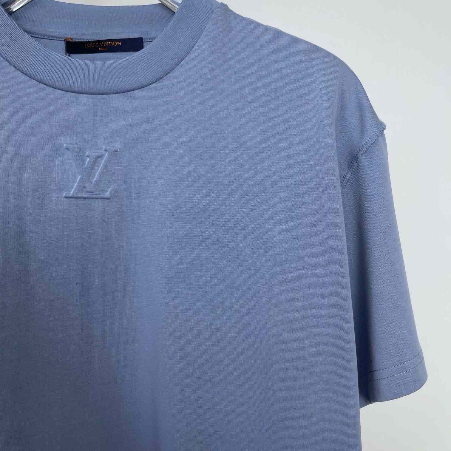 Louis Vuitton Logo Cotton T-Shirt    - DesignerGu