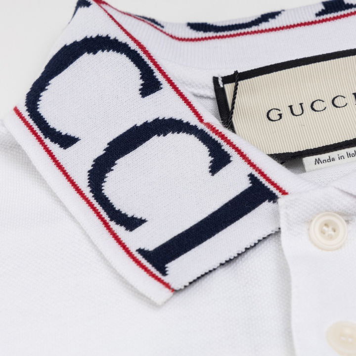 Gucci Cotton Jersey Polo Shirt - DesignerGu