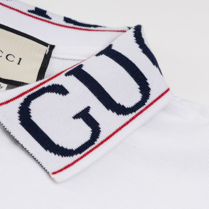 Gucci Cotton Jersey Polo Shirt - DesignerGu