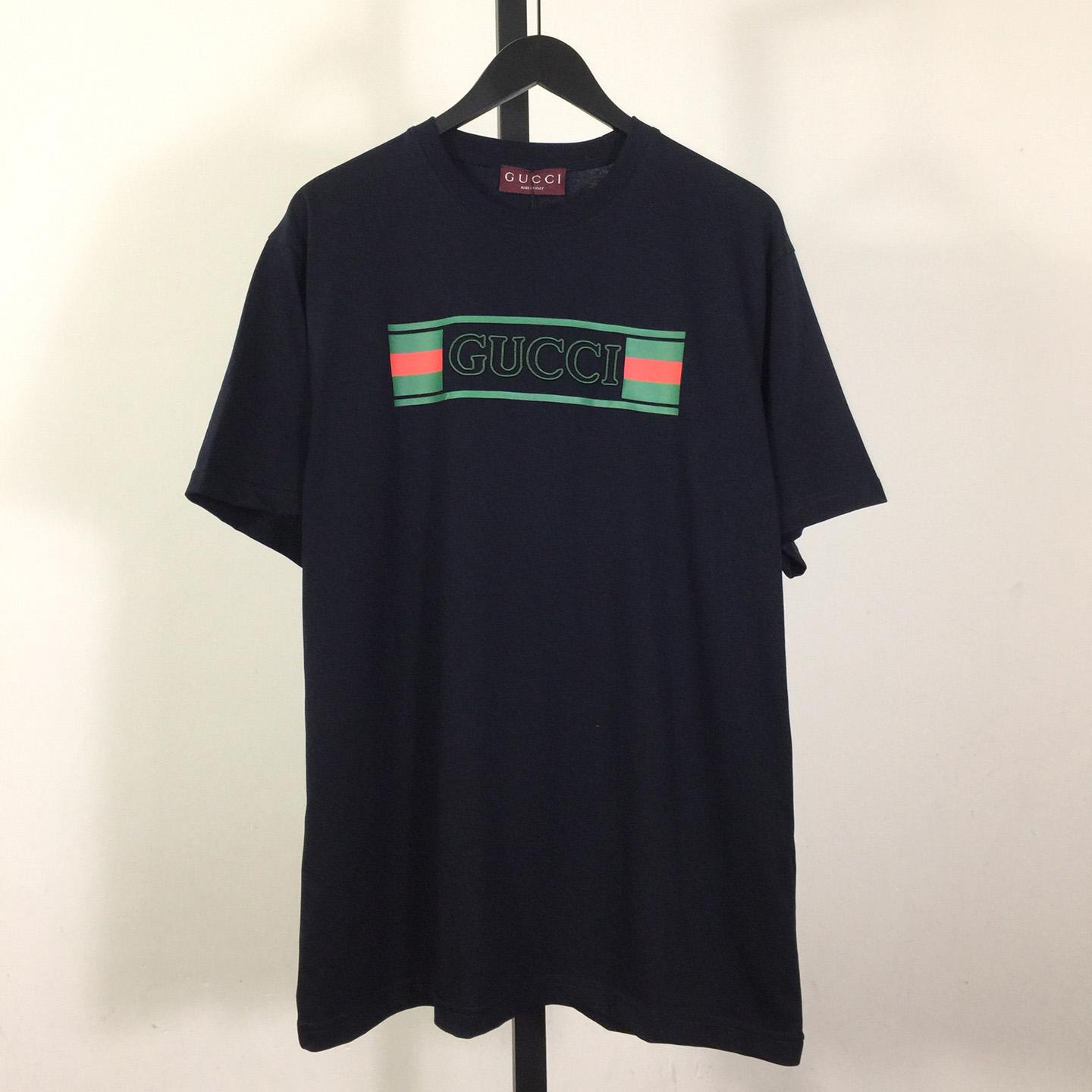 Gucci Cotton Jersey T-shirt With Print  - DesignerGu