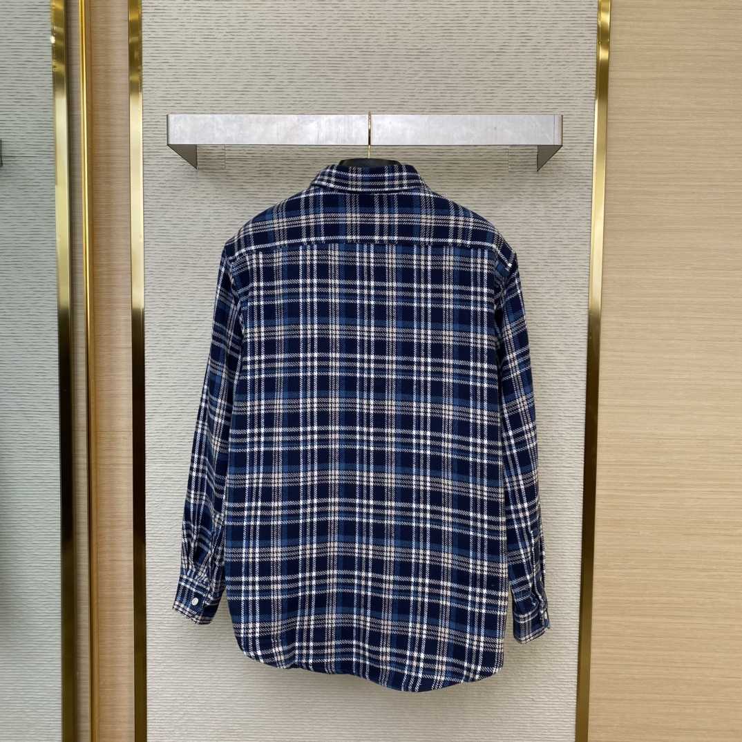 Celine Loose Lumberjack Shirt In Check Cotton - DesignerGu