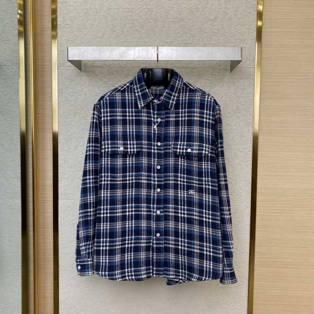 Celine Loose Lumberjack Shirt In Check Cotton - DesignerGu