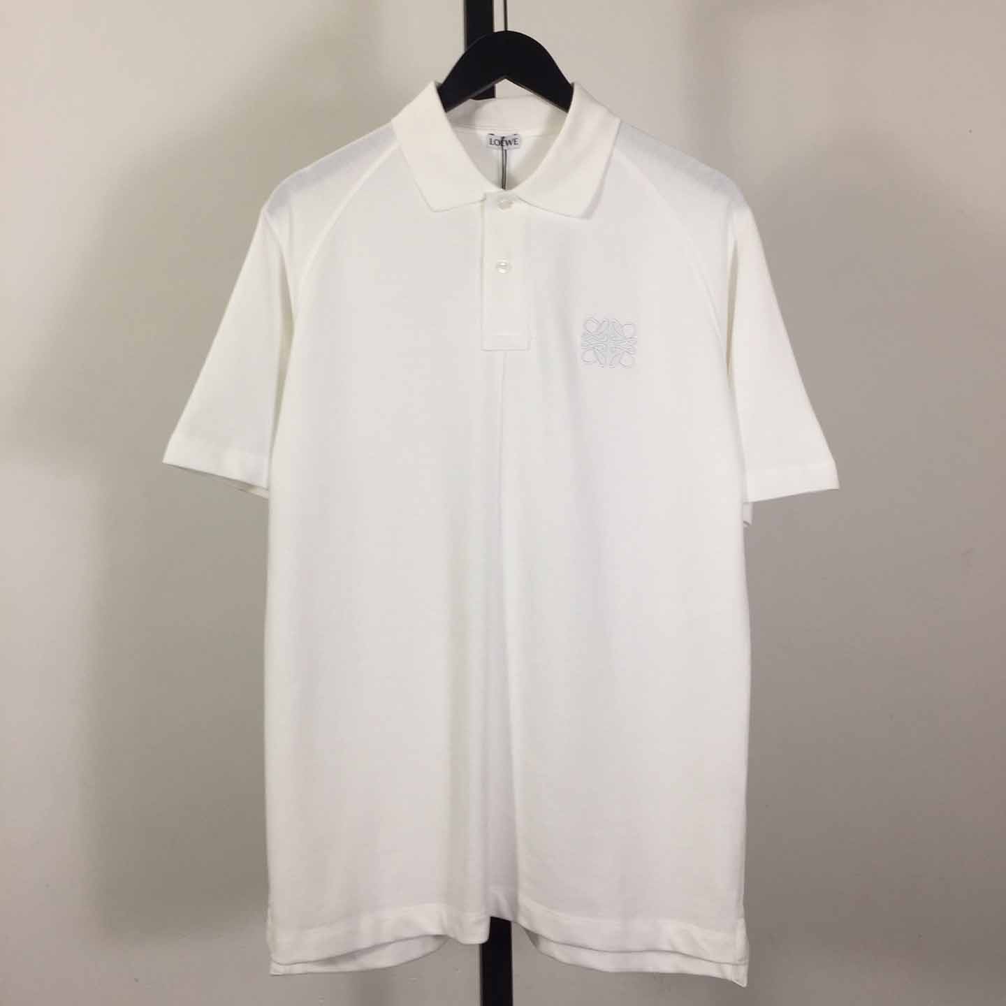 Loewe Logo Cotton Polo Shirt - DesignerGu