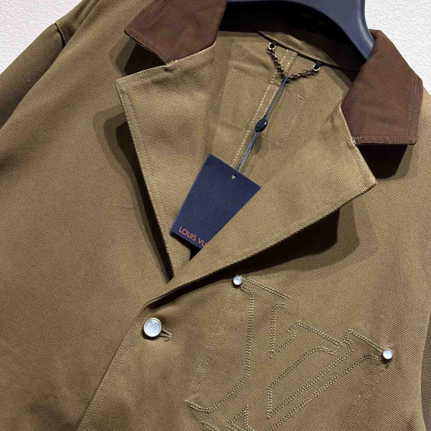 Louis Vuitton Tailored Workwear Cotton Canvas Jacket   1AGJ70 - DesignerGu