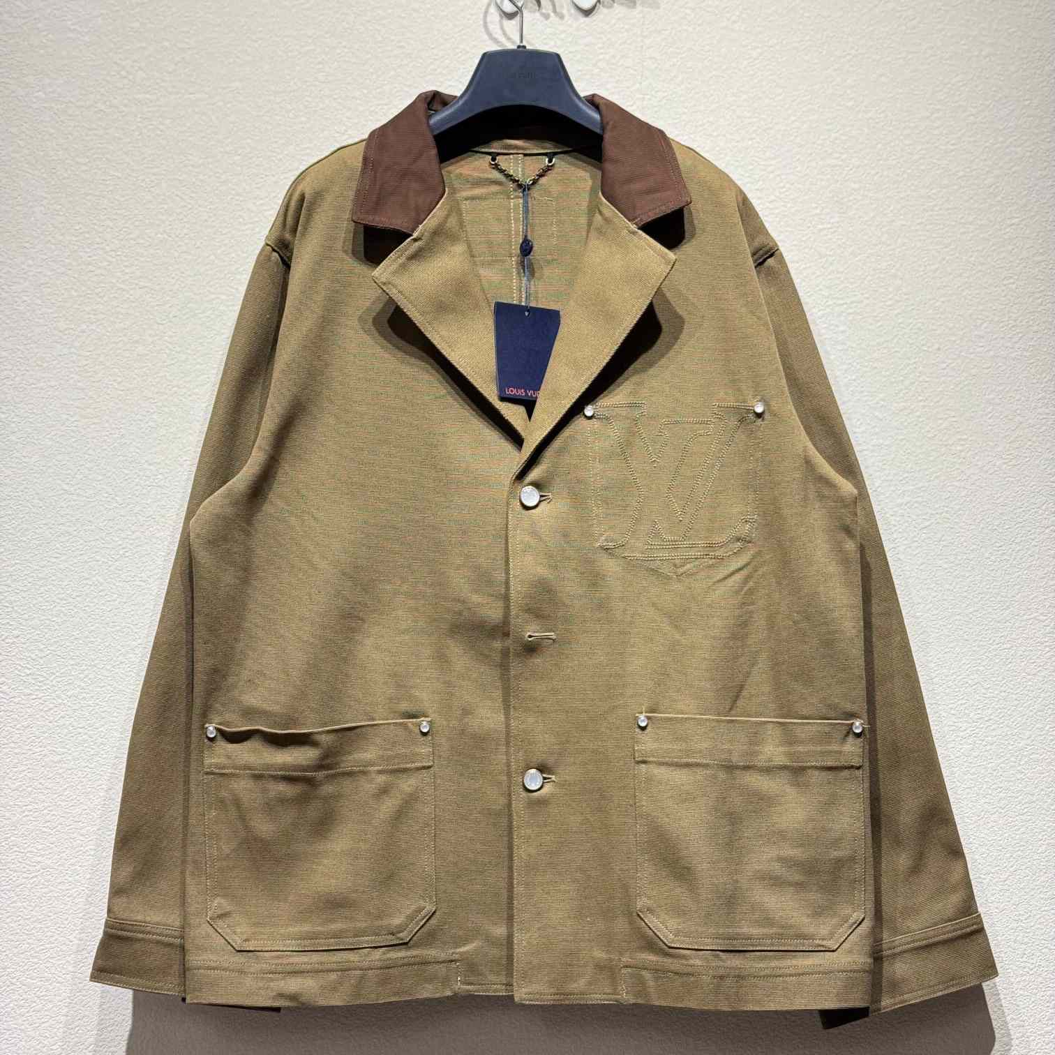 Louis Vuitton Tailored Workwear Cotton Canvas Jacket   1AGJ70 - DesignerGu