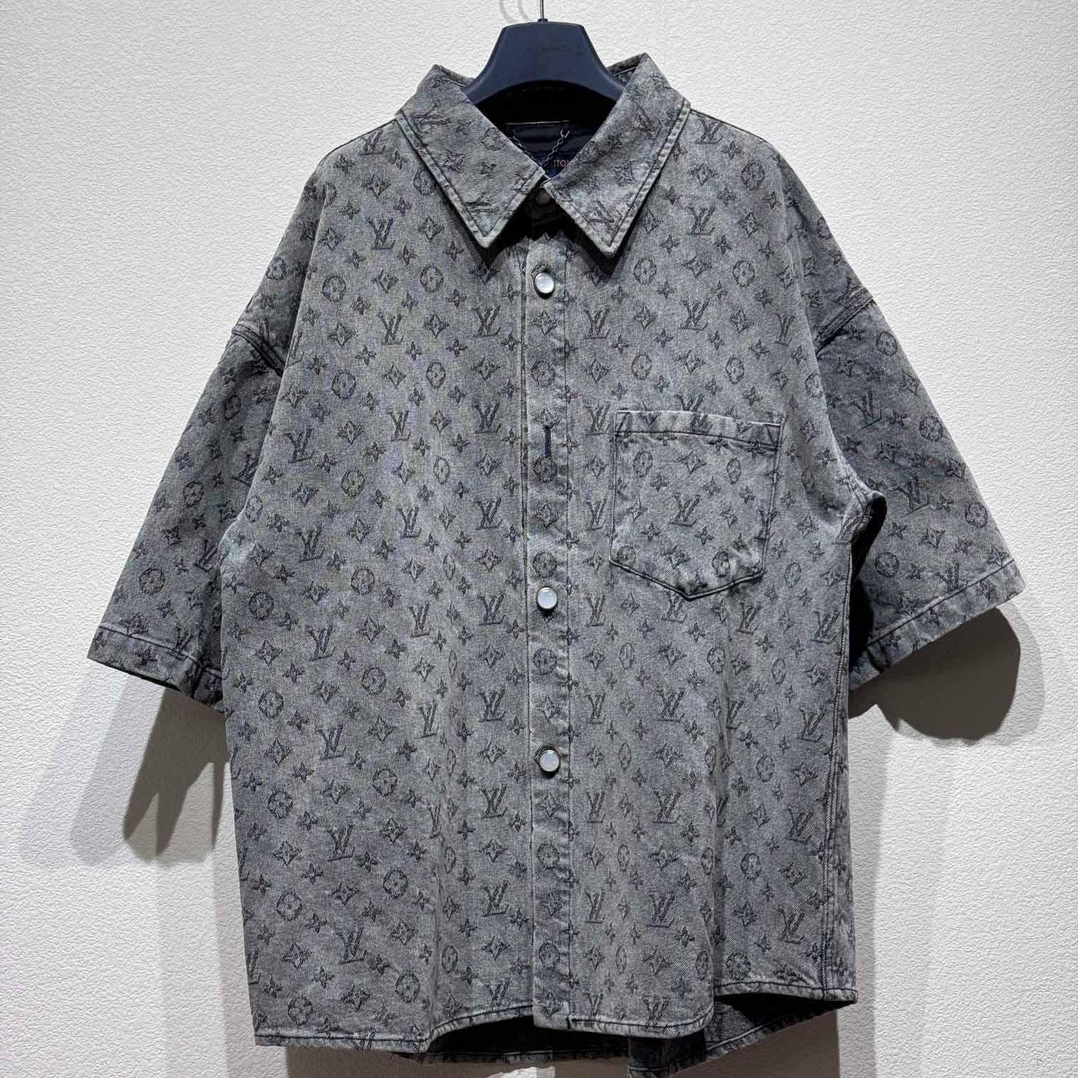 Louis Vuitton Monogram Short-Sleeved Shirt    - DesignerGu