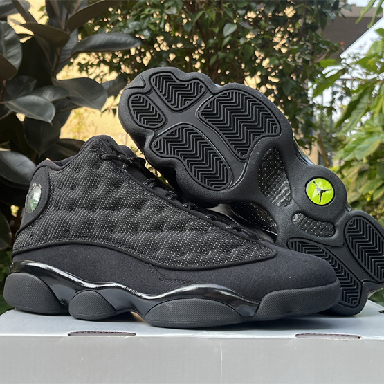 Air Jordan 13 “Black Cat” Sneakers     414571-011 - DesignerGu