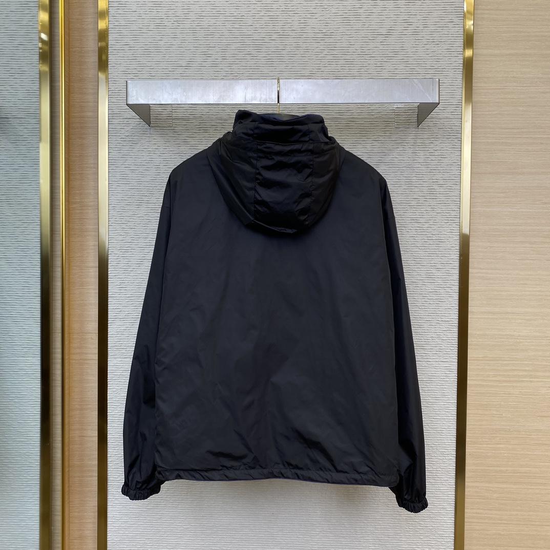 Prada Re-Nylon Reversible Hooded Jacket - DesignerGu