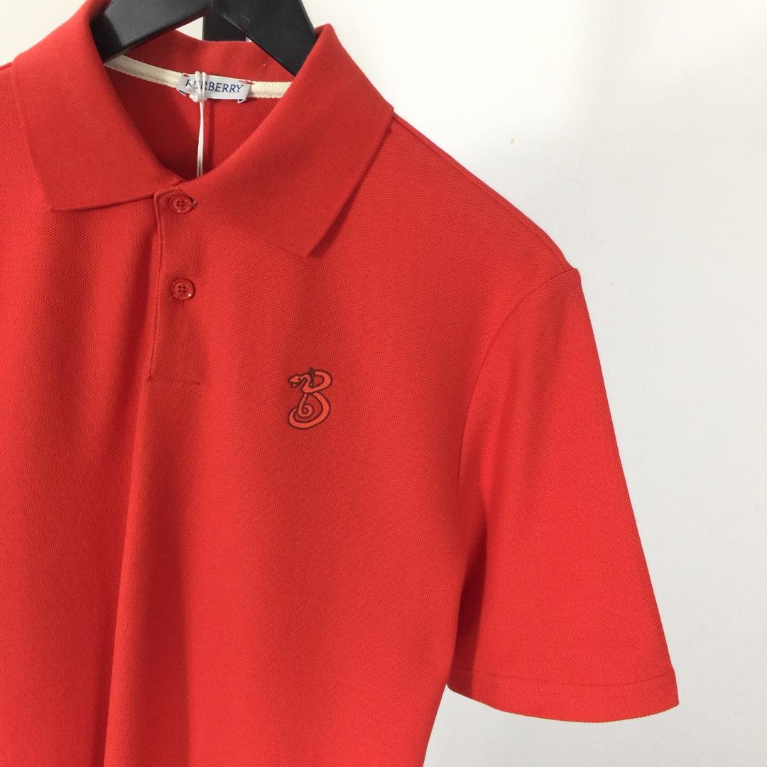 Burberry B Snake Cotton Polo Shirt - DesignerGu