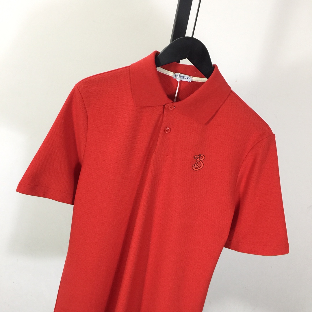 Burberry B Snake Cotton Polo Shirt - DesignerGu