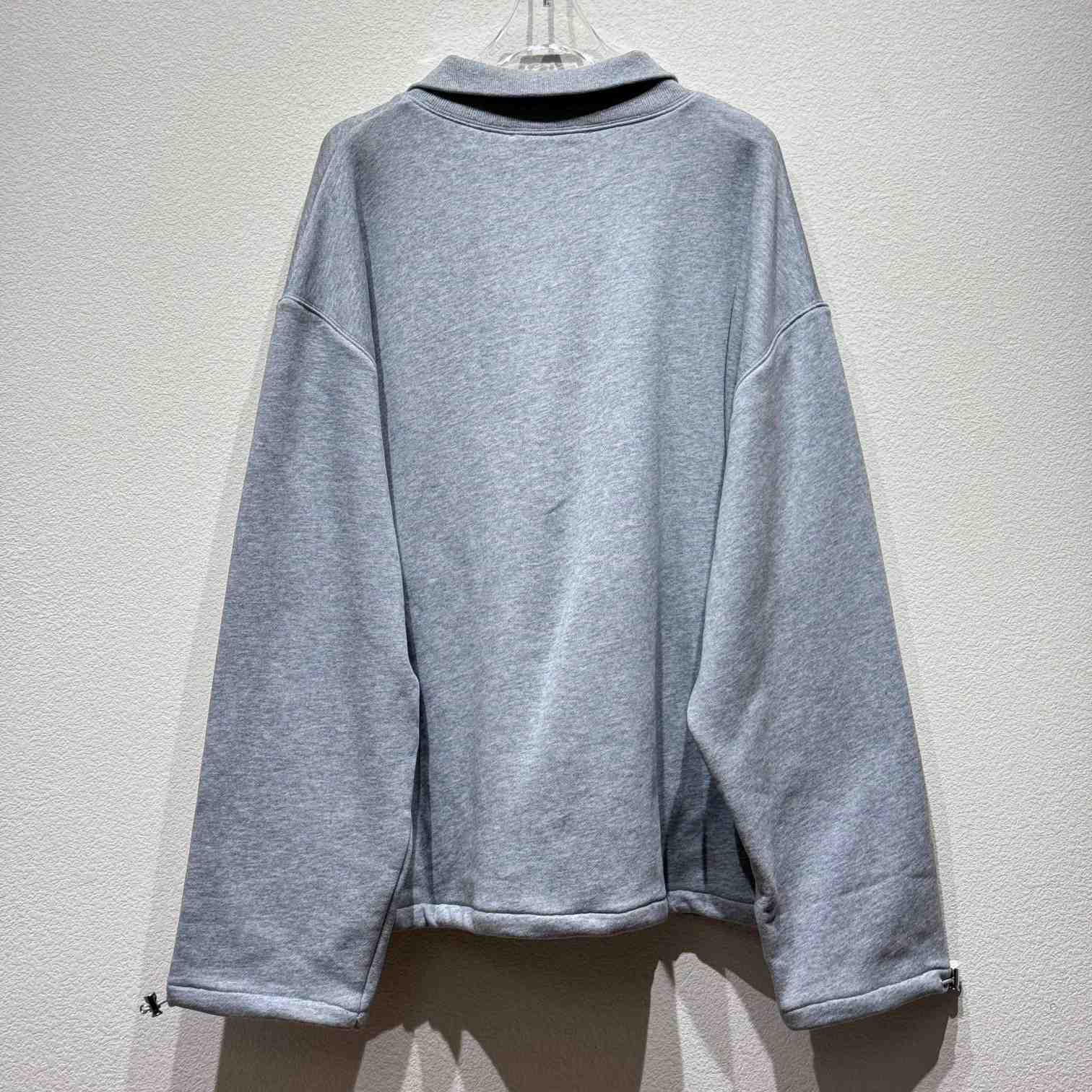 Miu Miu Cotton Fleece Zipper Sweatshirt - DesignerGu