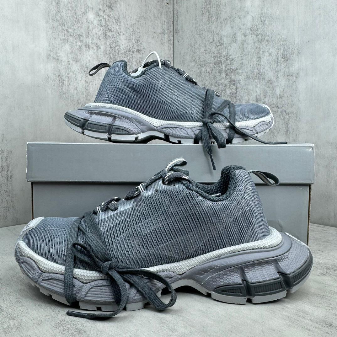 Balenciaga 3XL Net Sneaker In Grey Polyester - DesignerGu