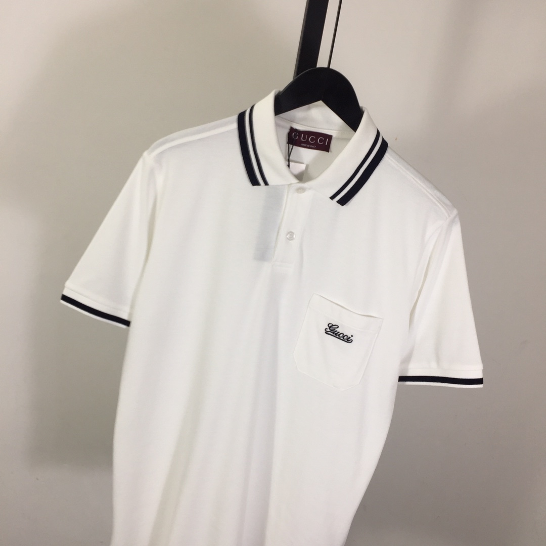 Gucci Cotton Piquet Polo Shirt - DesignerGu