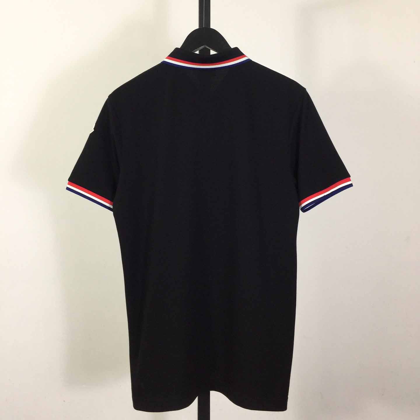 Moncler Logo Cotton Polo Shirt - DesignerGu