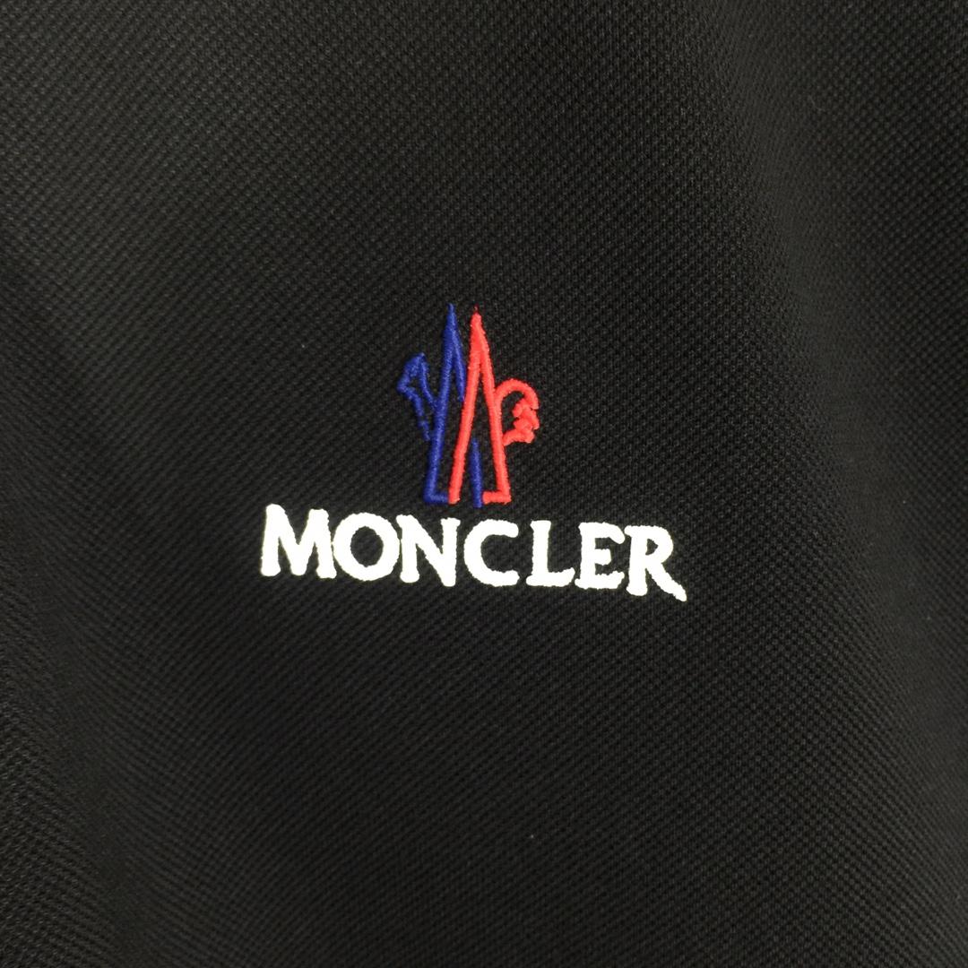 Moncler Logo Cotton Polo Shirt - DesignerGu