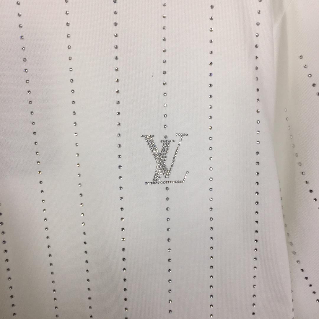 Louis Vuitton Cotton T-Shirt With Crystal - DesignerGu