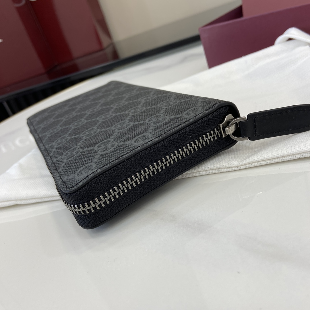 Gucci GG Emblem Around Wallet - DesignerGu