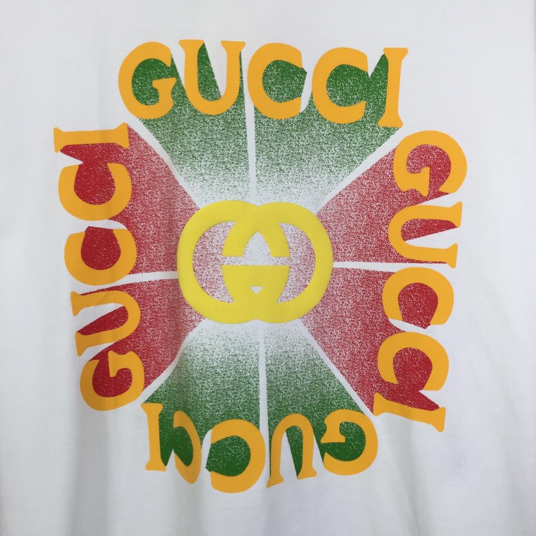 Gucci Cotton Jersey Printed T-shirt   - DesignerGu