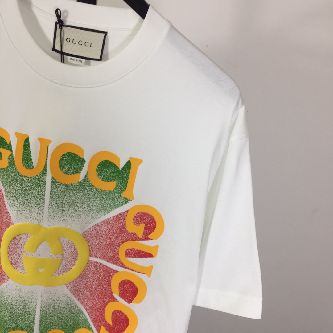 Gucci Cotton Jersey Printed T-shirt   - DesignerGu