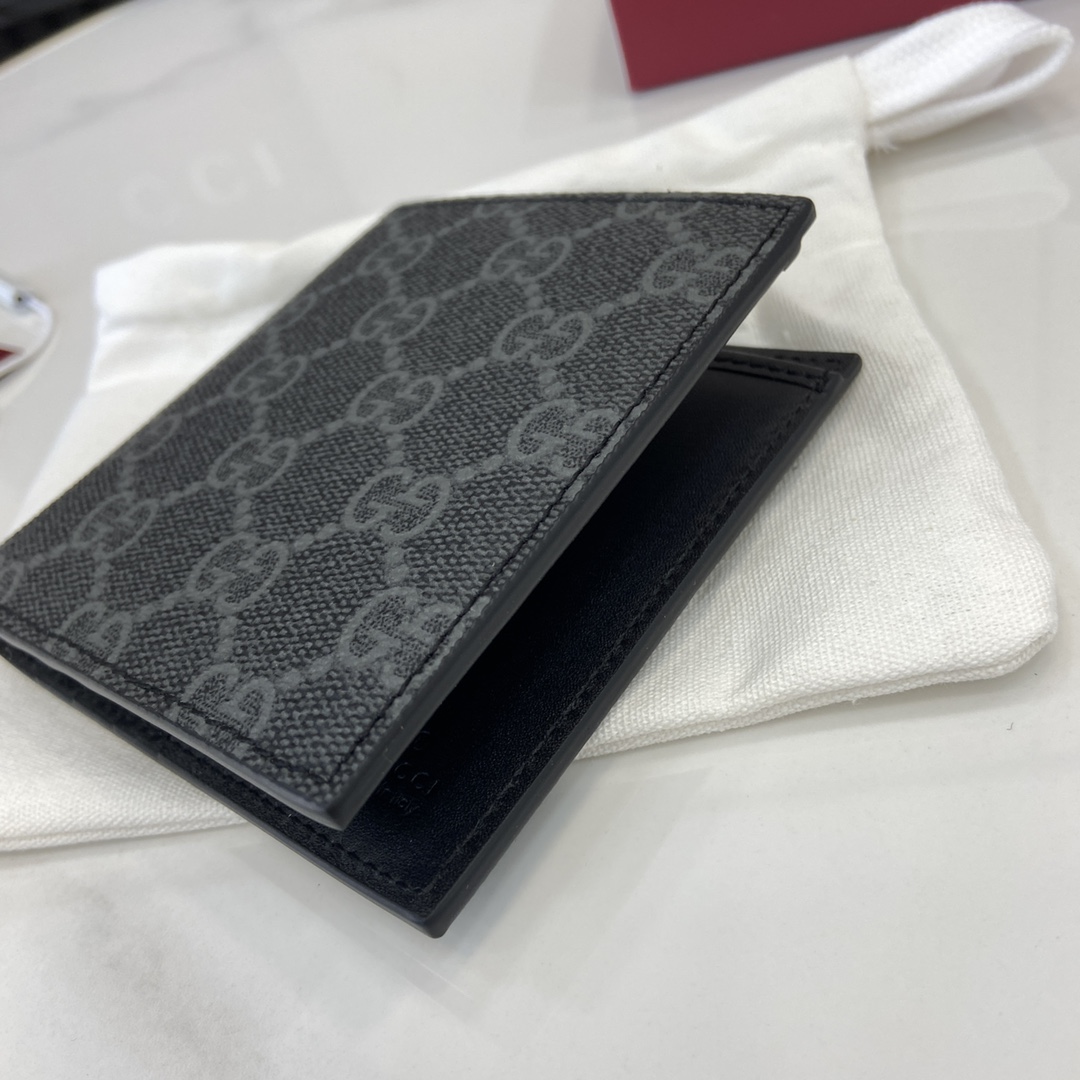 Gucci GG Emblem Bi-fold Wallet  - DesignerGu