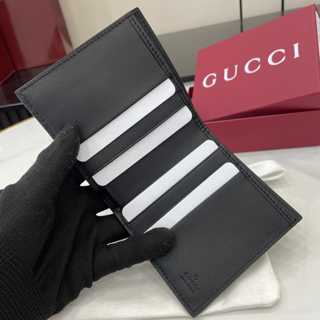 Gucci GG Emblem Bi-fold Wallet  - DesignerGu