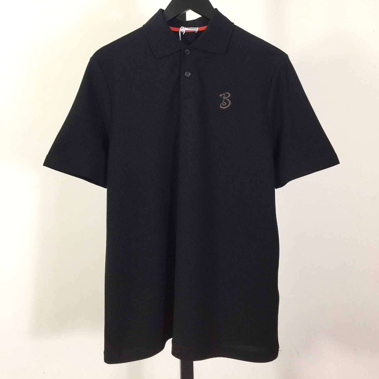 Burberry B Snake Cotton Polo Shirt - DesignerGu