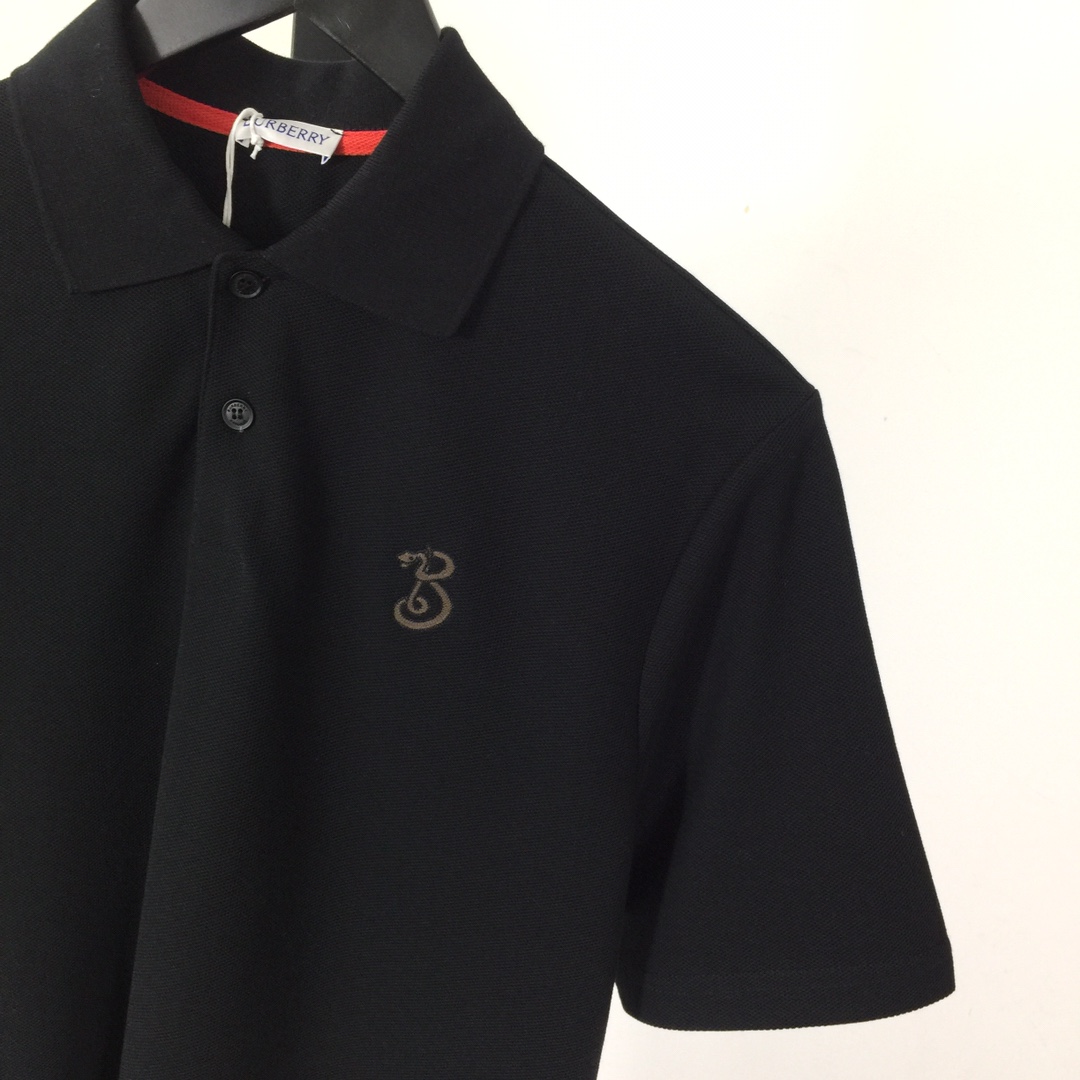 Burberry B Snake Cotton Polo Shirt - DesignerGu