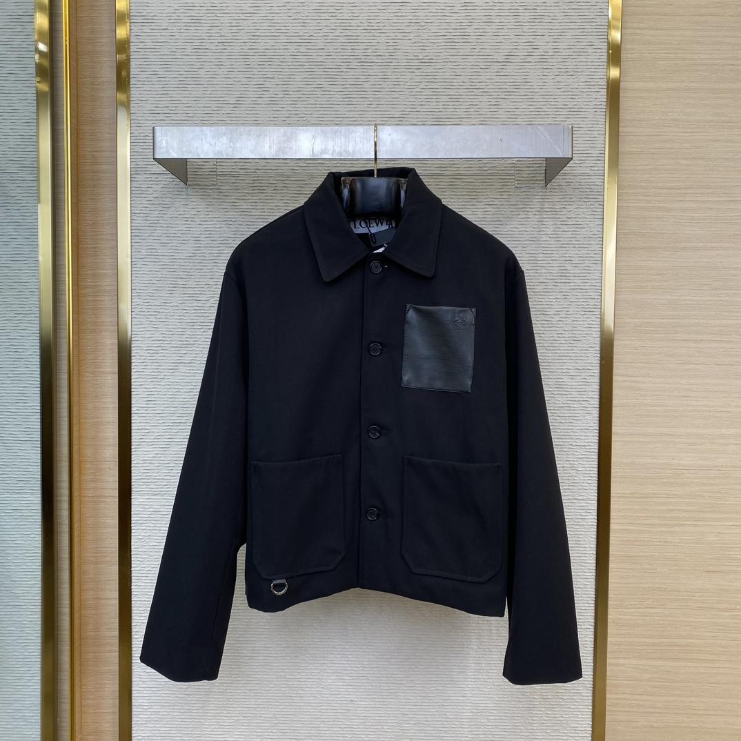 Loewe Workwear Jacket In Wool - DesignerGu