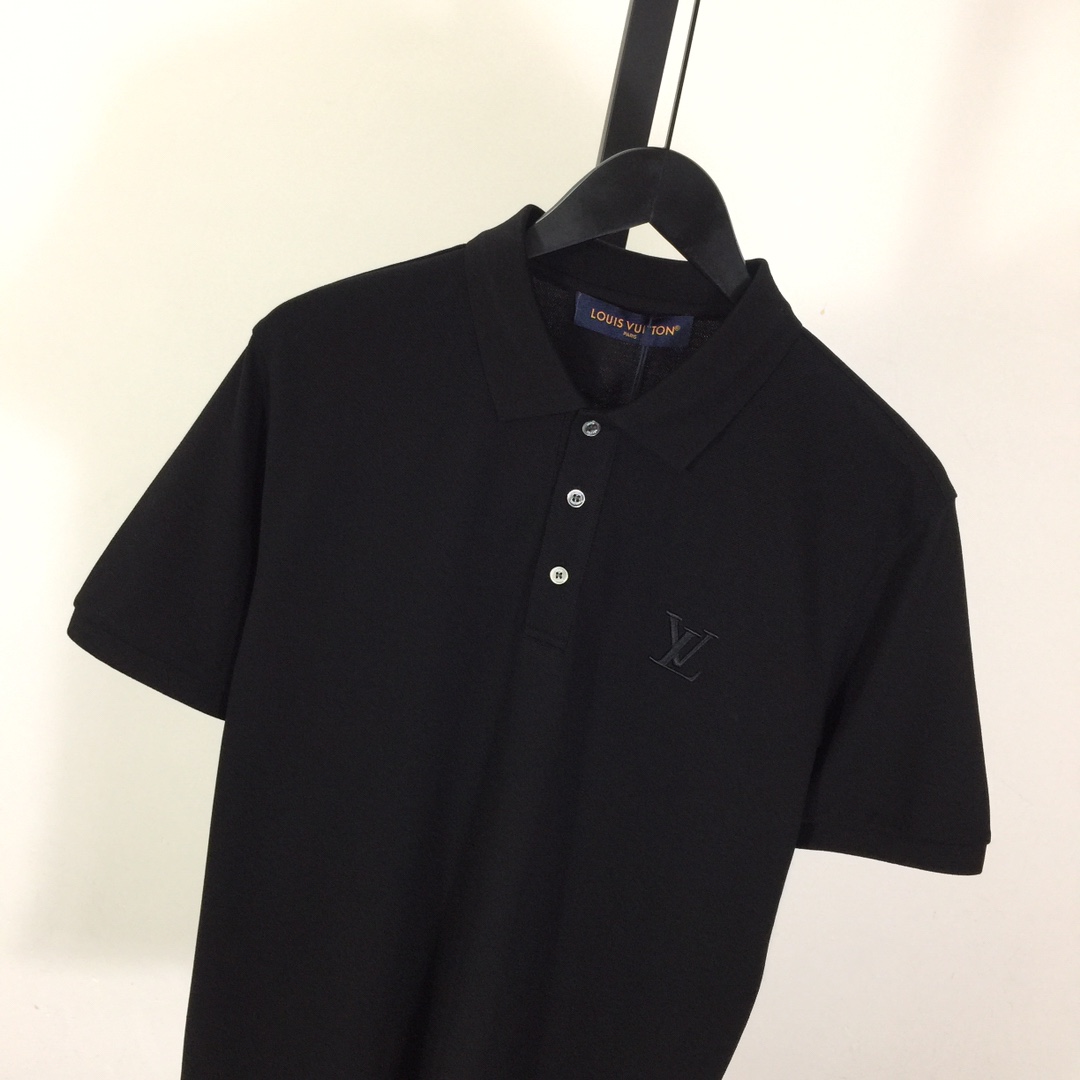 Louis Vuitton Short-Sleeved Cotton Polo Shirt    - DesignerGu