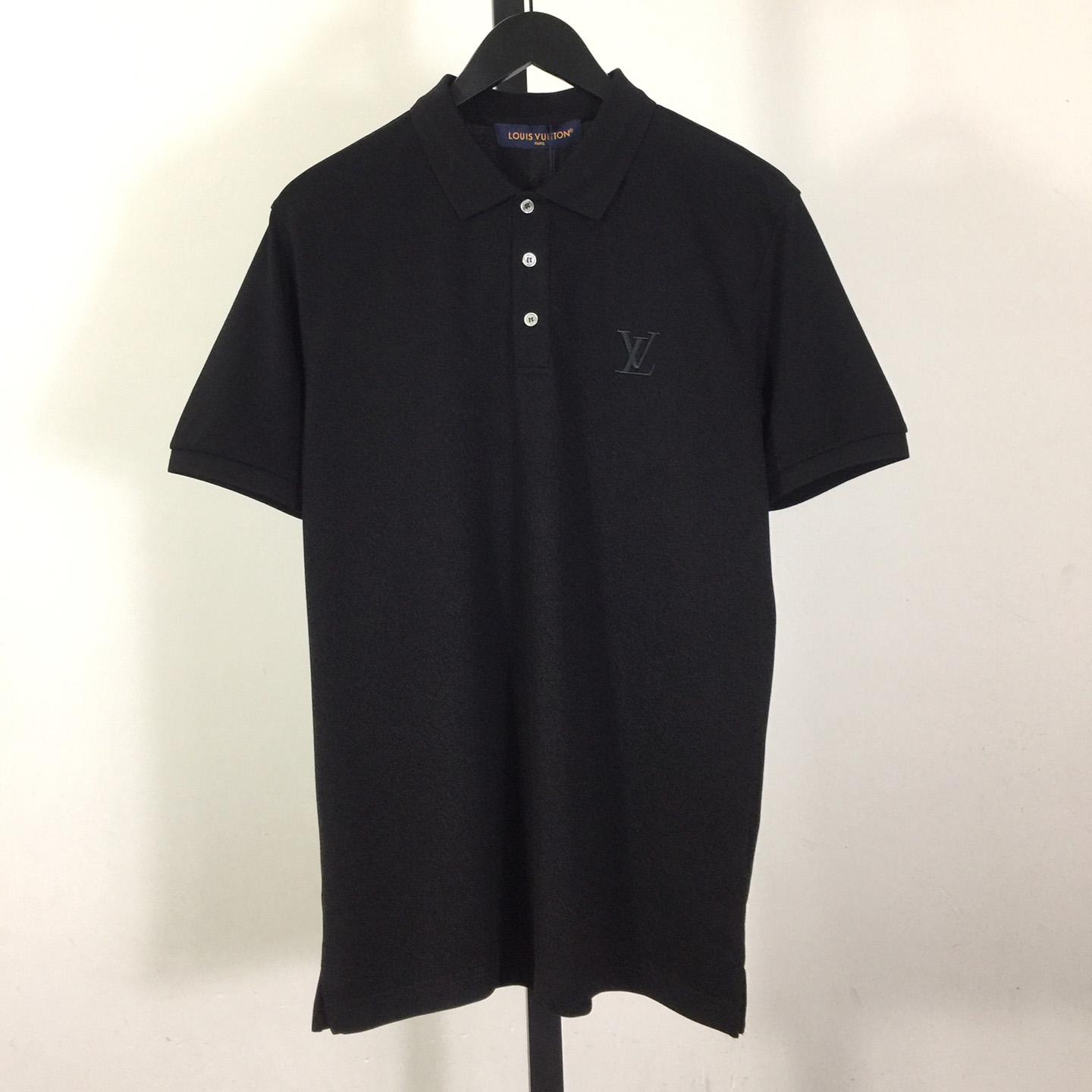 Louis Vuitton Short-Sleeved Cotton Polo Shirt    - DesignerGu