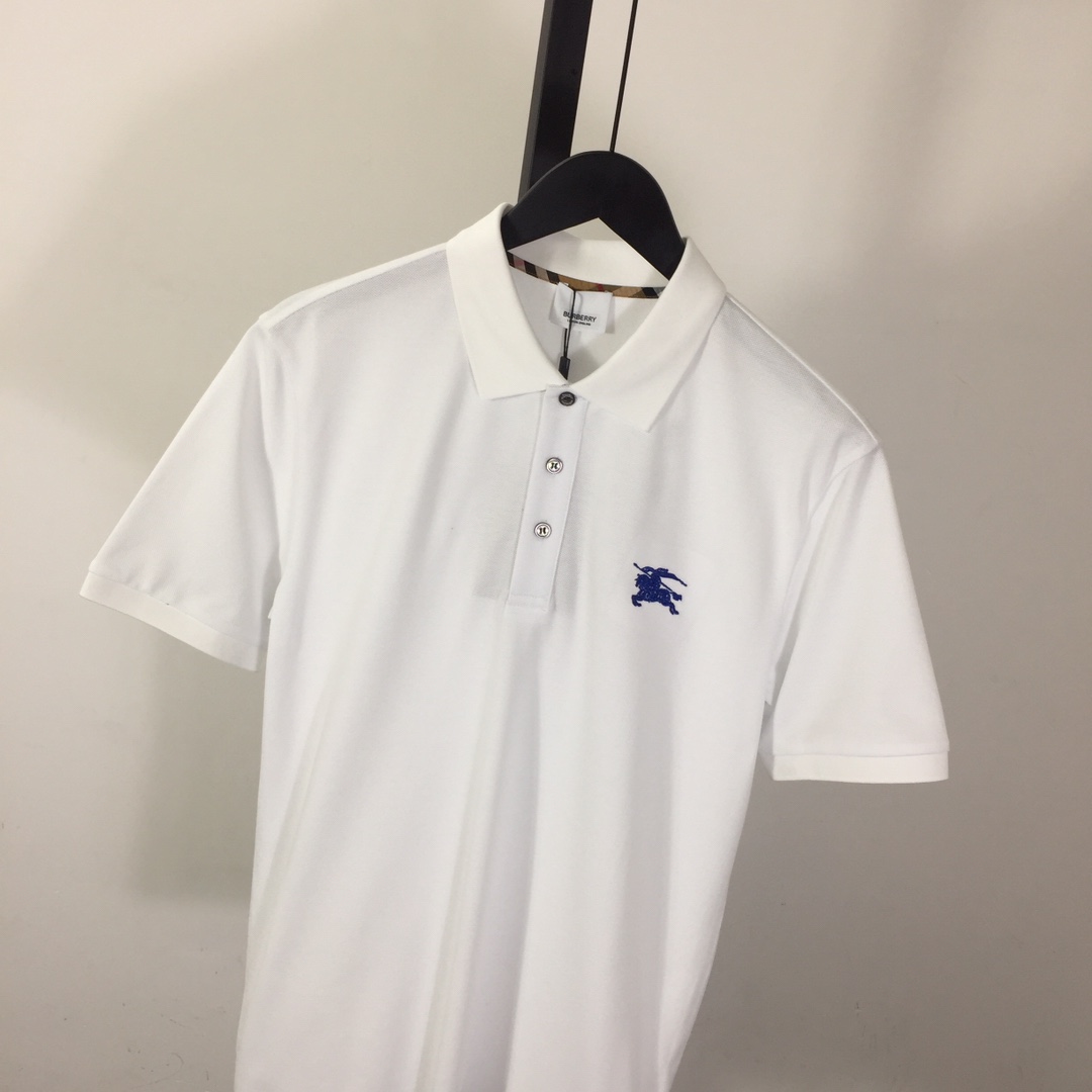 Burberry Logo Cotton Polo Shirt - DesignerGu