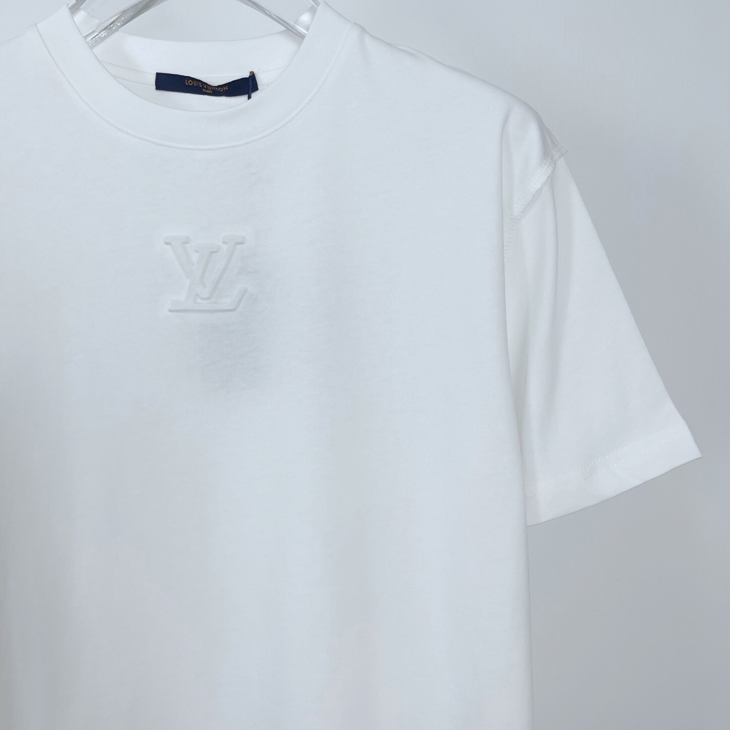 Louis Vuitton Logo Cotton T-Shirt    - DesignerGu