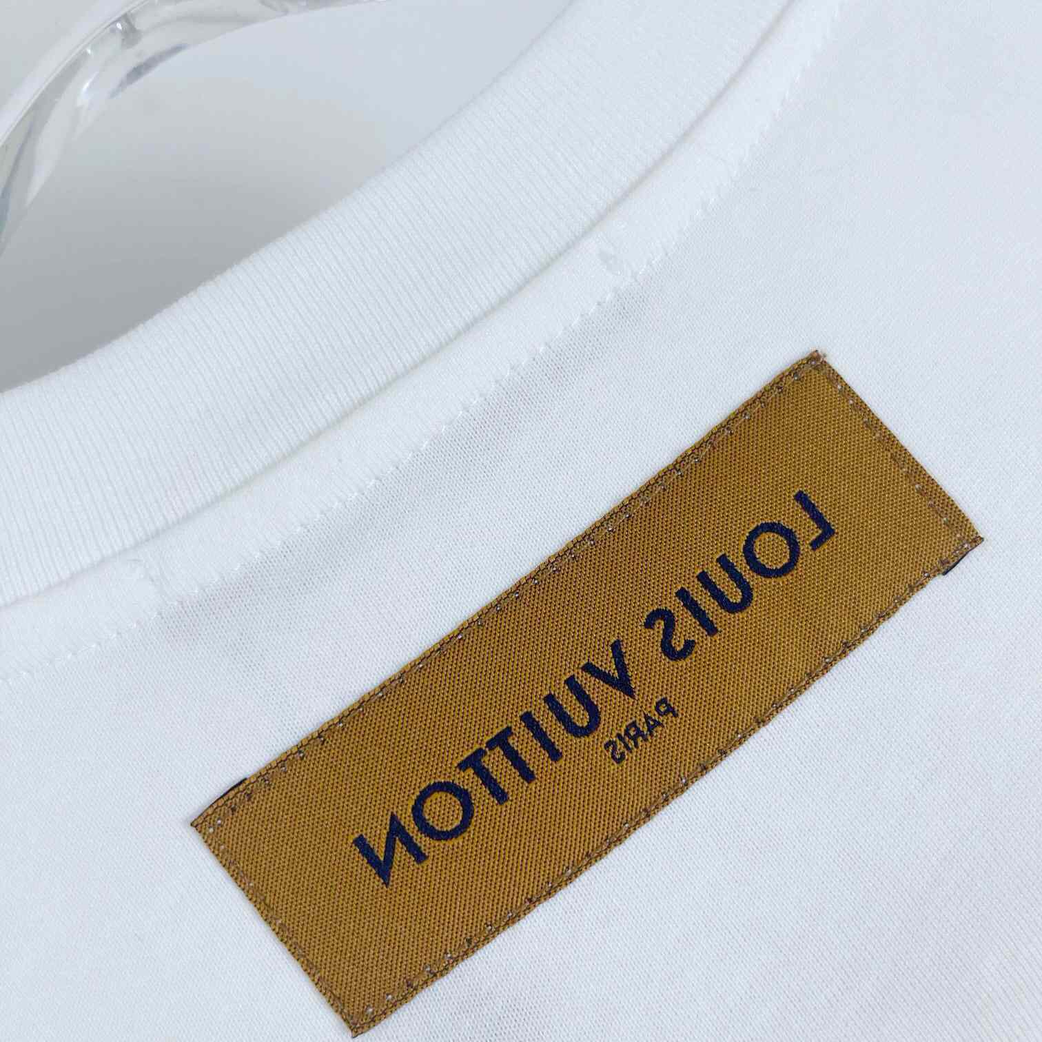 Louis Vuitton Logo Cotton T-Shirt    - DesignerGu