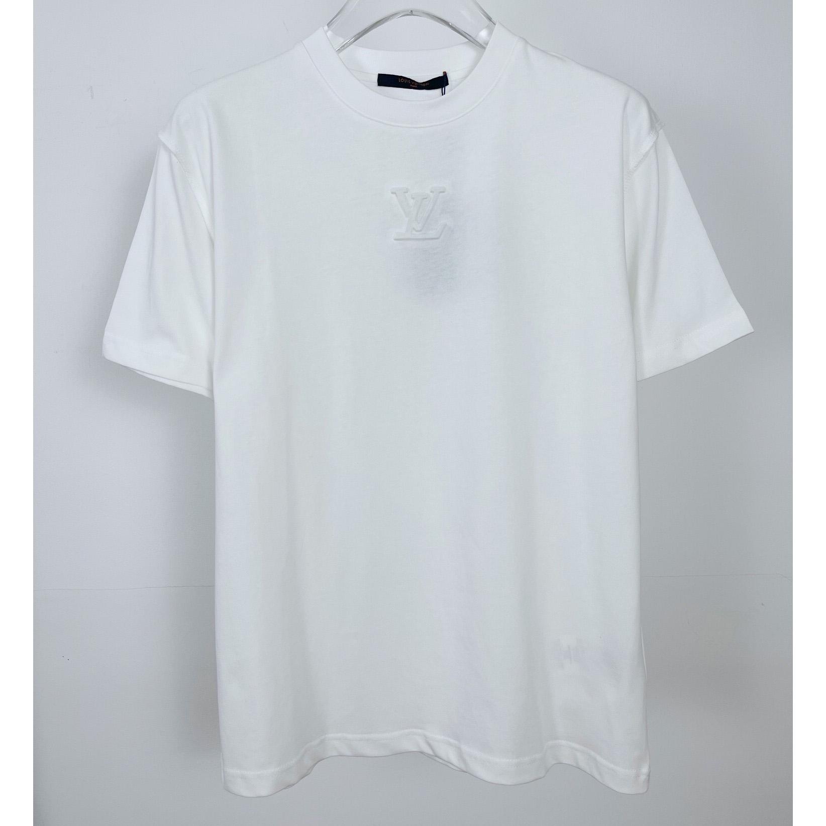 Louis Vuitton Logo Cotton T-Shirt    - DesignerGu