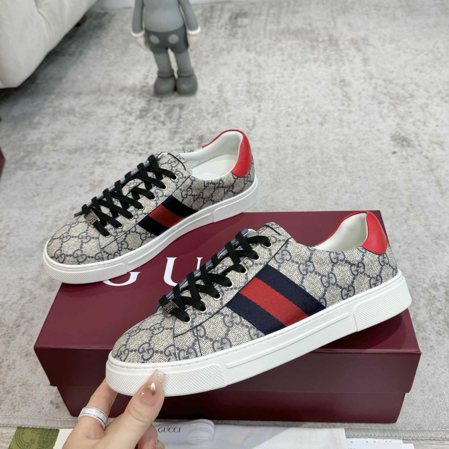 Gucci Ace Sneaker With Web - DesignerGu