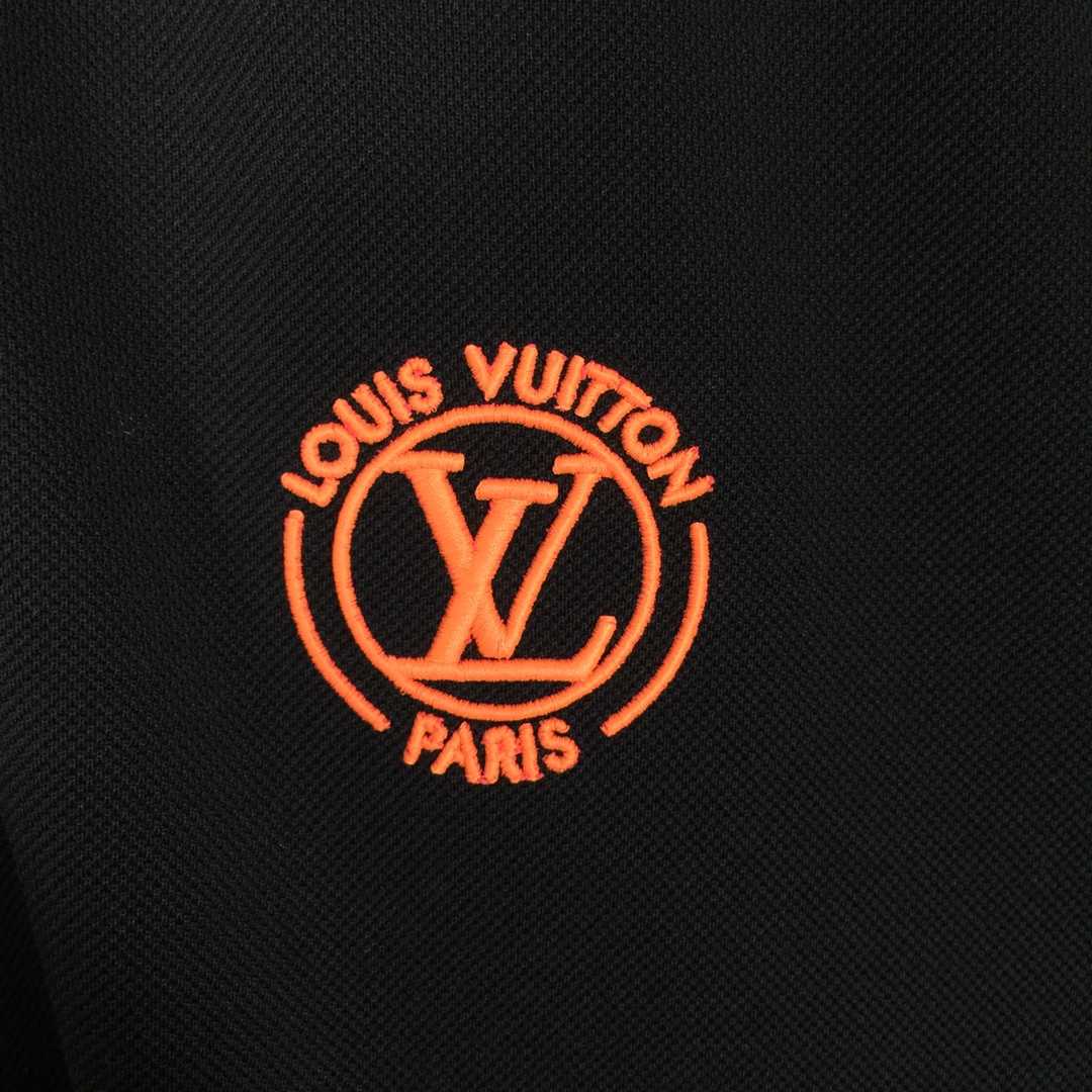 Louis Vuitton Short-Sleeved Cotton Polo Shirt    - DesignerGu