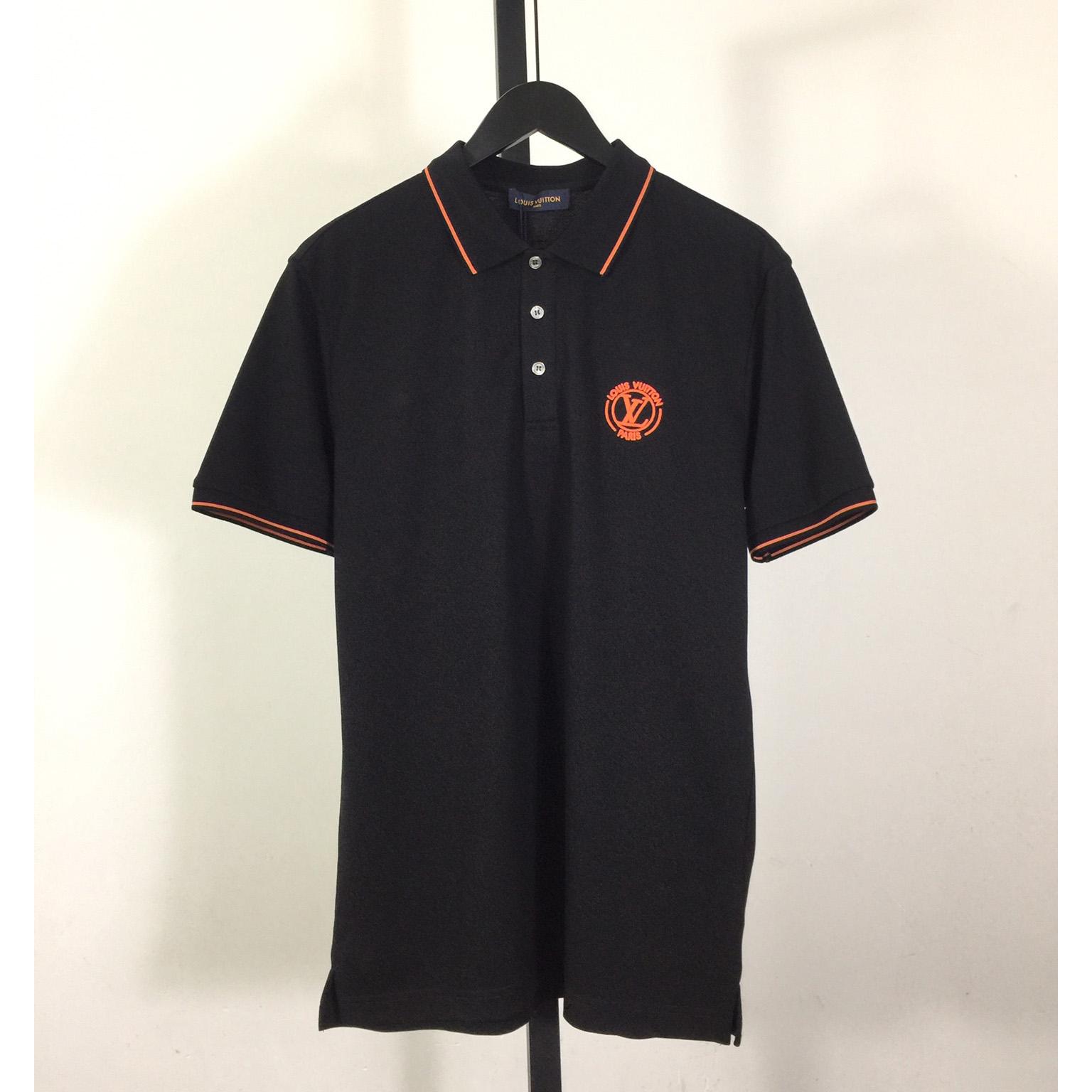 Louis Vuitton Short-Sleeved Cotton Polo Shirt    - DesignerGu