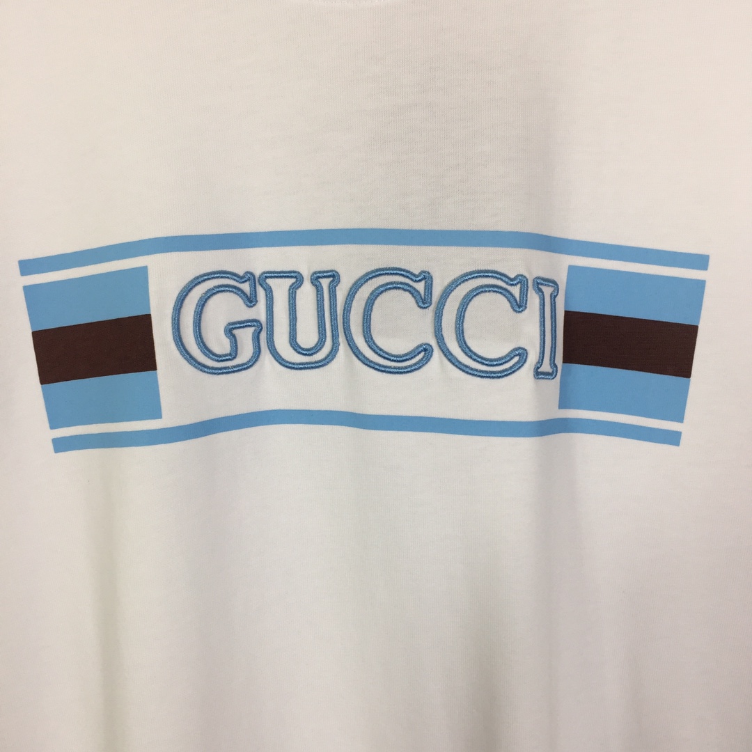 Gucci Cotton Jersey T-shirt With Print  - DesignerGu