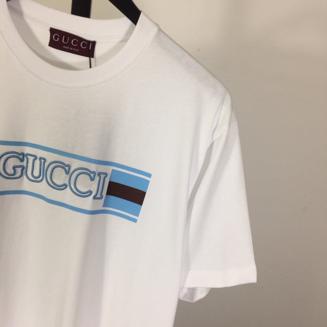 Gucci Cotton Jersey T-shirt With Print  - DesignerGu