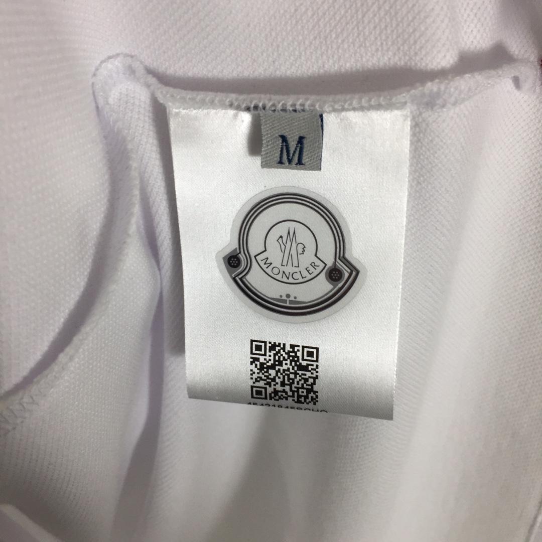 Moncler Logo Cotton Polo Shirt - DesignerGu