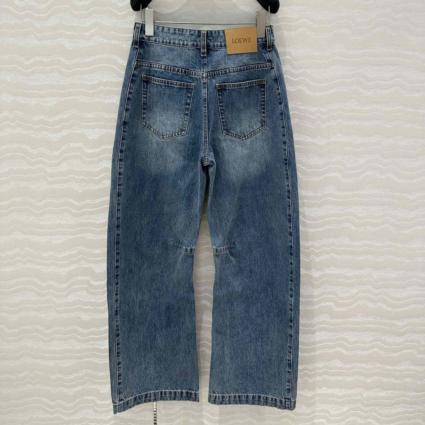 Loewe Anagram Barrel Jeans In Denim - DesignerGu