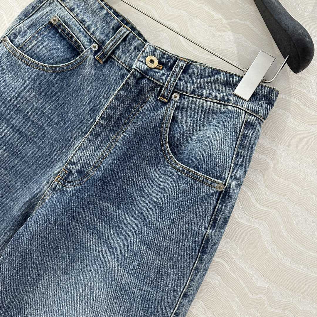 Loewe Anagram Barrel Jeans In Denim - DesignerGu