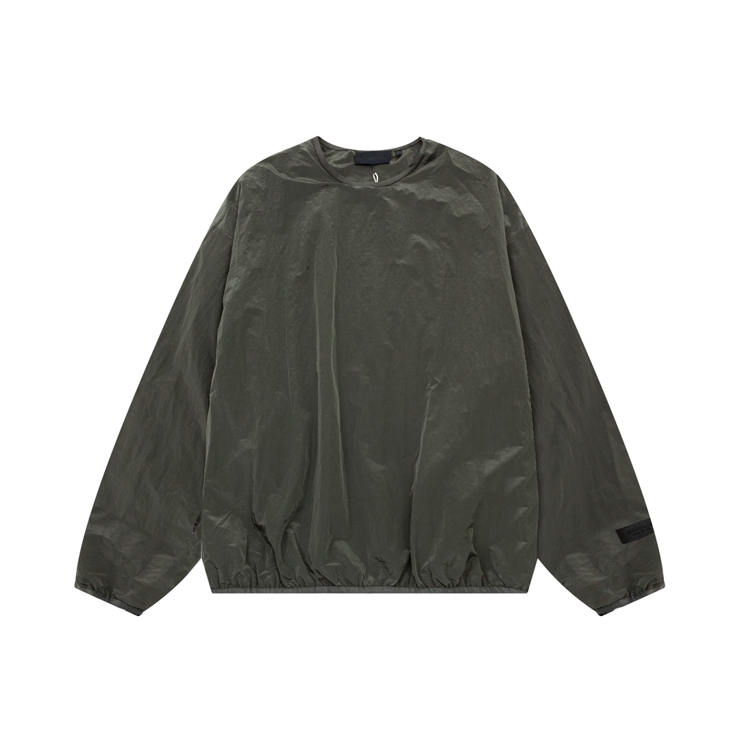 Fear Of God Essential Crinkle Nylon Crewneck  - DesignerGu