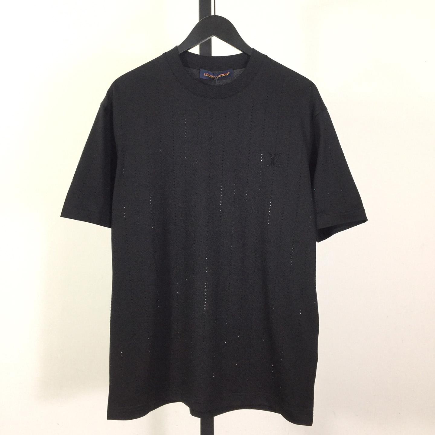 Louis Vuitton Cotton T-Shirt With Crystal - DesignerGu